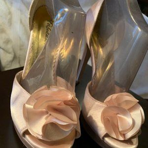 Satin Beige 5 Inch High Heels